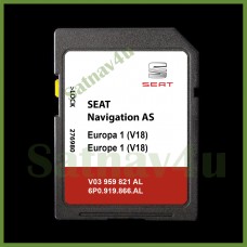 Seat Mib2 V18 AS Navigation SD Card Map Update Europe UK 2024